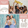 Miniatyrbilde 5 av 5: 18-årsdag Dekorasjoner for Jenter, Inkludert 18-årsdag Bånd, Krone/Tiara, Lys, Kake Topper, 18-årsdag Gaver [DB] 18th