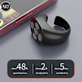 Miniatyrbillede 3 af 5: Tiktok Trådløs Bluetooth Fingertip Selfie Controller Tiktok Kort Video Side Vendning Browsing Enhed Mobiltelefon Fjernbetjening Ring [DB] data cable charging
