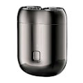 Miniatyrbilde 1 av 5: Elektrisk barberhøvel med dobbelt hode for menn - Mini USB-barbermaskin, bærbar, vaskbar [DB] Grey