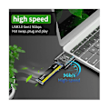 Miniatyrbild 2 av 5: M2 SSD-hölje M.2 till USB 3.0 5gbps Hög Hastighet SSD-hölje för SATA M.2 NGFF SSD 2242 2260 2280mm Ca [DB]