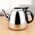 Miniatyrbillede 2 af 5: 1,2 l induktionskomfur tekande i rustfrit stål vandkedel fladbundet kaffekande [DB]