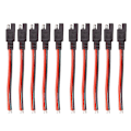 Miniatyrbillede 1 af 5: 10 stk. 15CM SAE 2-polet Hurtigkobling Afbrydelsesprop 14AWG SAE Forlængerkabel Ledningsnet til Mot [DB] As Shown