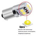 Pikkukuva 3 / 5: 2 kpl H21w 64136 Super Bright Led Auton Perävalojen Kääntövalot Takasumuvalot Lukulamput Punainen Valkoinen Keltainen [DB] White