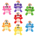 Miniatyrbild 3 av 5: Rainbow Monkey Plyschdocka för barn Jul Handgjord Plyschleksak Kodnamn Barn Flickor Pojkar 3-6 år gammal, för grannen-11,8 tum [DB] Pink