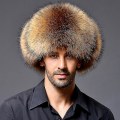 Miniatyrbillede 2 af 2: Mænd Vinter Ushanka Øreklapper Hat Faux Fur Termisk Kosak Trapper Sne Cap [DB] Camel