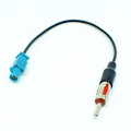 Miniatyrbilde 3 av 5: Universal Fakra til DIN Bilstereo Radio Antenneadapter Mast Antenneadapter DB black
