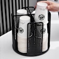 Miniatyrbild 1 av 4: Kaffekopp och lockhållare Engångskopp Dispenser 4 fack Förvaringsställ [DB] White