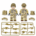 Miniatyrbillede 4 af 5: Minifigurer Sæt, hær Soldat Byggelegetøj, swat Minifiguren Serie Db