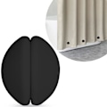 Miniatyrbild 1 av 5: Duschdraperivärldar förhindrar att duschdraperiet blåser magneter för duschdraperitillbehör  [dB} Black