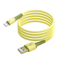 Pikkukuva 1 / 5: 2m USB-A - Lightning-latauskaapeli, nestemäisellä silikonilla päällystetty datakaapeli, jossa merkkivalo db Yellow Style A