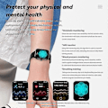 Miniatyrbild 3 av 4: Shibingsheng G42 smartklocka Bluetooth Talk HRV-funktion Blodglukos [DB] Black