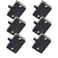 Miniatyrbilde 1 av 5: 6 stk dør LED-bryter for skaplys, normalt lukkede skap elektriske lampesbrytere, for skap P [DB] Black