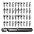 Miniatyrbillede 3 af 5: 100 stk. Stud Skruer 9mm + 1 stk. Borhylster, Auto Bil SUV ATV Anti-slip Skrue Stud Hjul Dæk Sne T DB silver