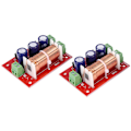 Miniatyrbilde 3 av 5: 2 stk 400W Høytaler Delefilter 2-veis Lydjustering Diskant Bass Høytalere Filter Frekvensdeler f [DB] red