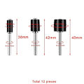 Miniatyrbild 3 av 5: 120 Delar Slipphylsor Set, Trumslippapper Set Inklusive 126 Slippapper Bälten 6 Delar Sliptrumma För Dremel Vridverktygsuperma [Db]