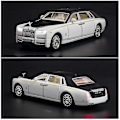 Miniatyrbilde 5 av 5: 1/32 Rolls Royce Phantom Diecast Lekebil Miniatyrmodell Luksus Super Pull Back Lyd & Lys Dører Åpningsbar Samling Gave Barn Db Rolls-Royce Wraith