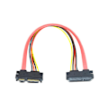 Miniatyrbild 5 av 5: 7+15 Pin Sata Hane till Hona Förlängningskabel Adapter För Hårddisk Ssd [DB] 50cm