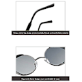 Pikkukuva 5 / 5: Vintage Polarisoivat Steampunk Miesten Pyöreät Aurinkolasit Tyylit Db Black Frame Grey Lenses