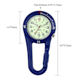 Miniatyrbillede 3 af 5: Clip On Karabinhage Lysende FOB Digitale Sportsure Til Læger Sygeplejersker VandrereP20211224508 [DB] Sliver