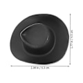 Miniatyrbilde 4 av 4: 20 stk Mini Cowboyhatter Mini Westernhatter Late-as-lekestue Partytilbehør db Black 20pcs