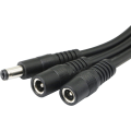 Miniatyrbillede 3 af 5: 5,5/2,1 mm 12V DC strømkabelsplitter 1 han til 2 hun stik CCTV DC splitter 1 han til 2 hun splitter kabel (0,3 m)