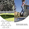 Miniatyrbild 5 av 5: 20 stycken triangelringspännen i rostfritt stål v-ringar kompatibla trampolin reservdel trampolinmatta [DB]