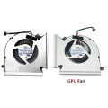 Miniatyrbillede 1 af 5: Computer CPU-køleventilator + GPU-køleventilator til GE66 GP66 GL66 -1541 -1542 N453 N454 PABD08008SH [DB]