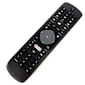 Miniatyrbillede 2 af 4: Universal Philips smart TV fjernbetjening med Netflix erstatning Sort [DB]