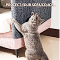 Miniatyrbild 5 av 5: Självhäftande kattklösmatta, Klösmatta för katter, Kattklösbräda, Kattklösmatta för att skydda möbler, Soffa [DB] 40 x 200cm