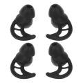 Miniatyrbilde 1 av 5: 2 par myke silikon ørepropper ørepropper for Sony ørepropper silikonetui ørekrok {DB Black