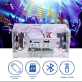 Pikkukuva 2 / 5: Tee-se-itse Bluetooth-kaiutinpaketti LED-vilkkuvalolla Juotoshanke USB Mini-kotistereoäänivahvistin DB Photo Color