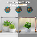 Miniatyrbilde 5 av 5: Grolys for innendørs planter, Full Spectrum Led 50 grolamper med gult lys, høydejusterbar [DB] As Shown