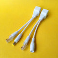 Pikkukuva 2 / 5: 2 kpl POE-sovitin Plug and Play 12V PVC Power over Ethernet -kaapeli erotin yhdistin db Black