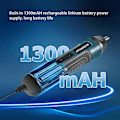 Miniatyrbild 4 av 5: Sladdlös Elektrisk Skruvdragare 1300mah Batteri Mini Borrmaskin 3.6V Elverktyg Kit [Db] Kit A