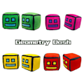 Miniatyrbild 1 av 3: Heta spel The Geometry Dash plyschleksak söt kastkudde fyrkanter fylld docka barnpresenter [DB] Green