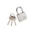 Miniatyrbilde 1 av 5: 30mm Jern Hengelås 3 Nøkler Kraftig Solid Lås Dør Port Boks db Silver
