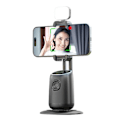 Miniatyrbilde 1 av 5: Smart 360° Auto Ansiktsporing Stativ Skrivebord Oppfølging Sporing Gimbal for Vlogg Video Opptak DB Single Fill Light
