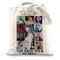 Miniatyrbillede 1 af 5: Taylor Swift Album Inspirerede Tote Bags Til Kvinder, Bærbare Rejseopbevarings Organiser Tasker Musik Elsker Merch Fans Swiftie Gave DB
