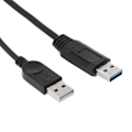 Miniatyrbilde 4 av 5: USB 2.0 A Hann til USB Hunn 2 Dobbel Dual Strømforsyning USB Hunn Splitter Db