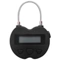 Smart Time Lock LCD-display, USB-laddningsbar tidsinställd hänglås, reseelektronisk Ti [Db] Black