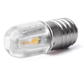 Miniatyrbillede 5 af 5: E10 LED Pære 6V 12V Lampe Arbejdslys Varmt Hvid Til Lommelygte Hovedlygte{ DB} 6V Warm white