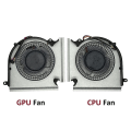 Miniatyrbillede 2 af 5: Computer CPU-køleventilator + GPU-køleventilator til GE66 GP66 GL66 -1541 -1542 N453 N454 PABD08008SH [DB]