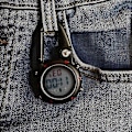 Miniatyrbild 3 av 3: Digital Karbinhake Klocka Sport Krok Klocka Sjukhusgåva Elektronisk Lysande Multifunktionell Utomhus Mode (Svart) [db]