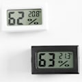 Miniatyrbillede 2 af 4: 12 Pak Mini Små Digitale Elektroniske Temperatur- og Luftfugtighedsmålere Måler Indendørs Termometer Hygrometer LCD-Skærm Celsius [DB] white