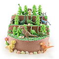 Pikkukuva 3 / 3: 12 kpl The Good Dinosaur -kotifiguurien miniatyyrimallilelu lapsille Arlo Spot Budda Db