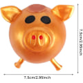 Miniatyrbild 2 av 5: 4 st Stressbollar Splat Pig Jello Pigs Squeeze Frukter Boll Antistress Pig Splat Boll Stress Relief Pig Vattenboll Venting Sticky Pig{ DB}