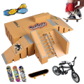Pikkukuva 2 / 5: Tech Sormi Skeitti Lauta Kit Sormi Pyörä Bmx Mini Kaksi Pyörää Skootteri Lauta Skeitti Sormet Urheilu Harjoittelu Välineet Rampit Skeitti Parkki Lelut Pop [DB] 113-F 24X10X10cm