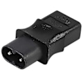 Miniatyrbillede 1 af 5: 2-polet IEC 320 C8 Han til IEC 320 C9 Hun AC-adapter 6A/250V EU Industriel Strømkonverter Ny s202412241130 db Black