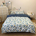 Miniatyrbilde 1 av 2: 3/4-delt sett Kawaii Snoopy Tegneserie Bomullsdynetrekk Lakens Putesett Anime Komfortabel Myk Hjemmetekstil Gave [DB] 4piece set180x220cm guangying