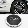Miniatyrbillede 3 af 5: 133mm Hjulkapsel til Fiat 500 Hjul Center Hub Caps Sølv